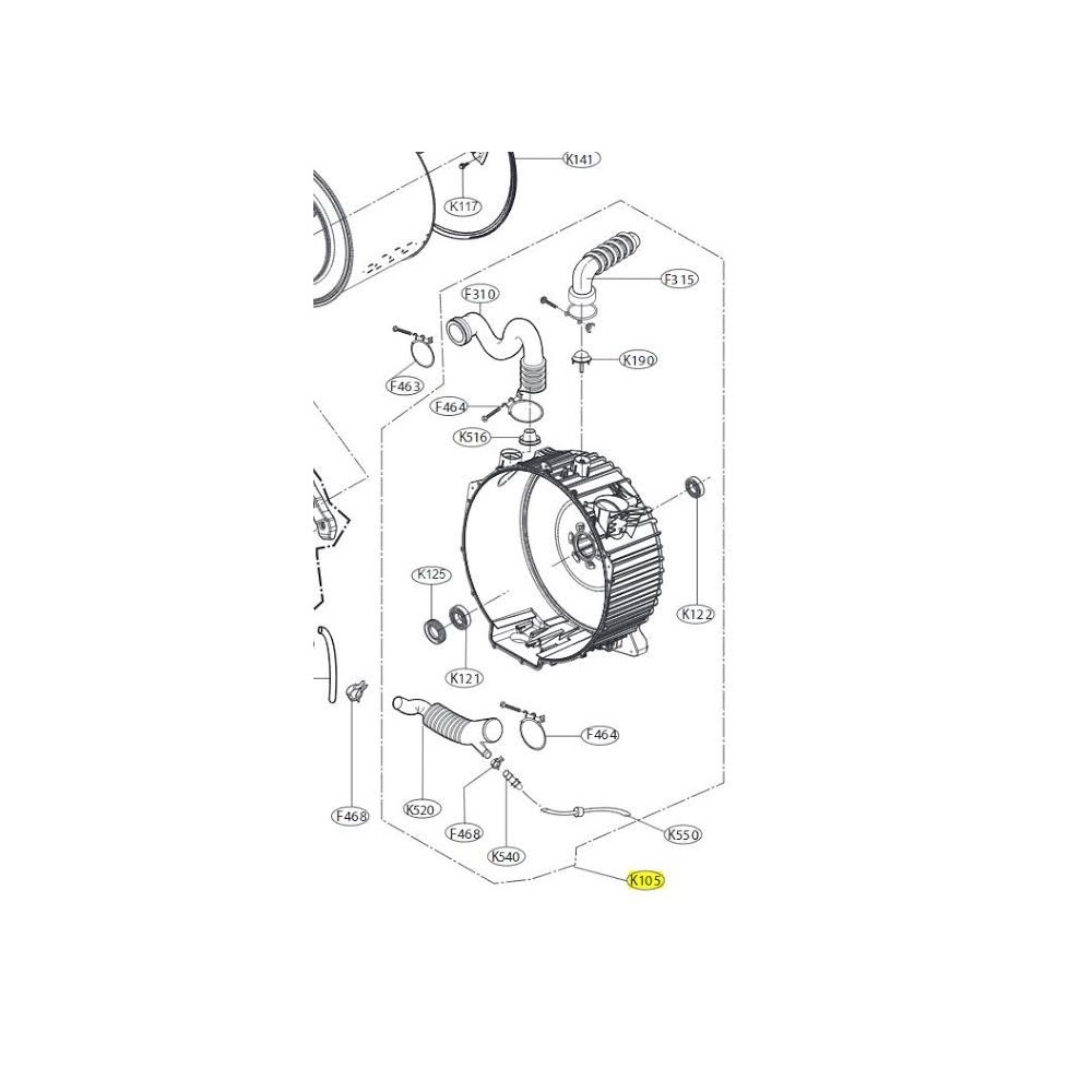 LG Tub Assy,Parts Assembly,SVC AGM30119401