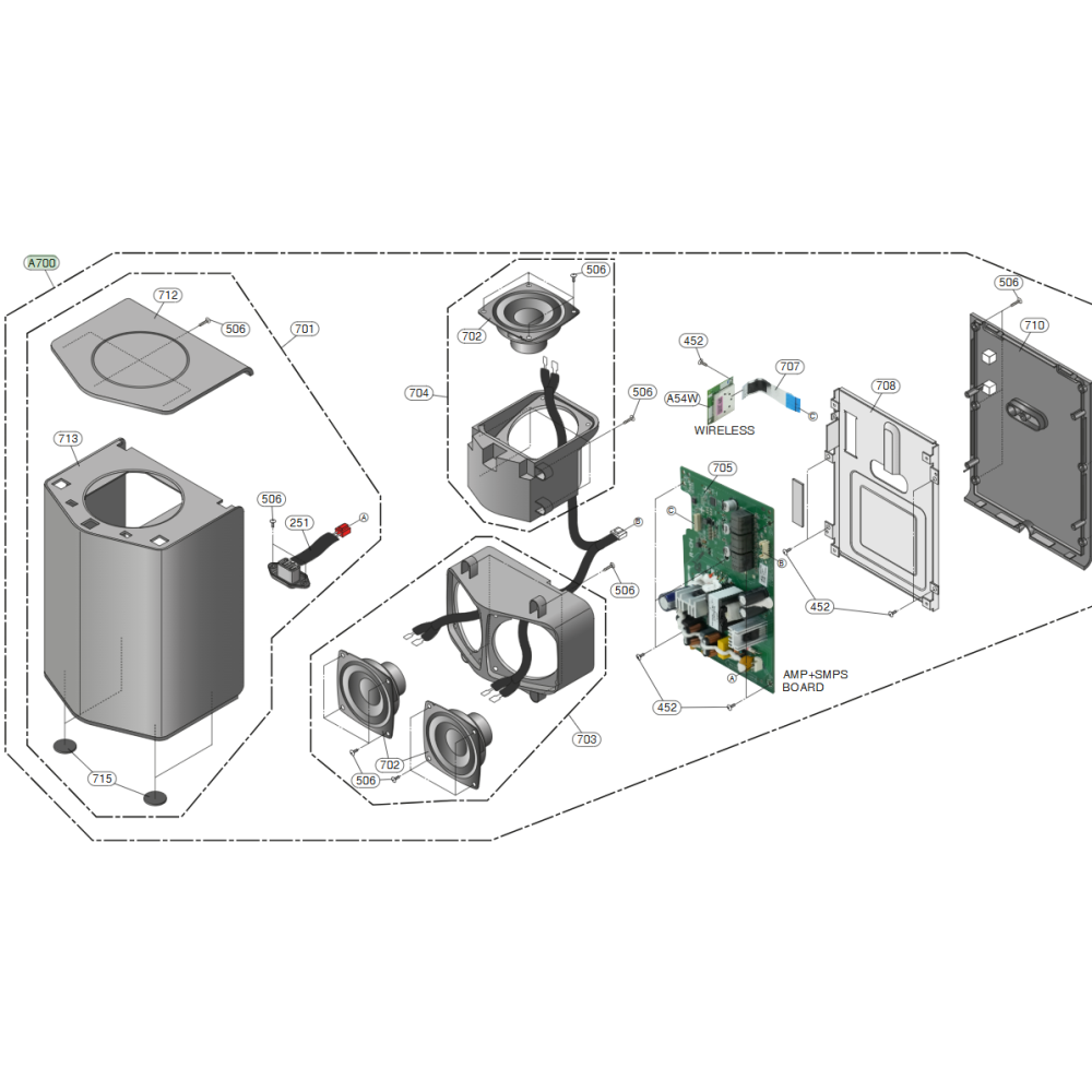 LG Active Woofer TCG37554002