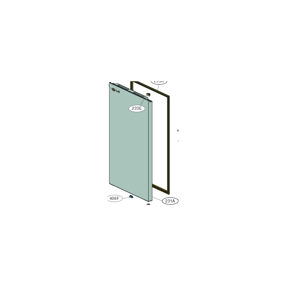 LG Door Foam Assembly,Refrigerator ADD30048621