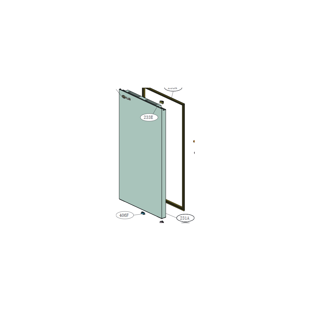 LG Door Foam Assembly,Refrigerator ADD30048655
