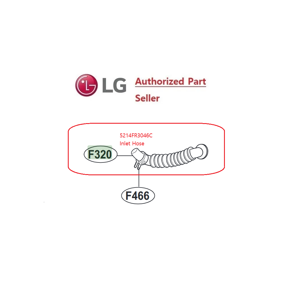 LG Hose,Inlet 5214FR3046C