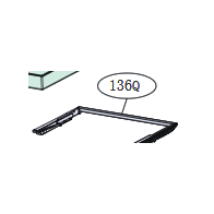 LG Shelf Assembly,Refrigerator AHT30134403