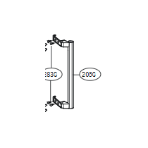 LG Handle Assembly,Refrigerator AED73012823