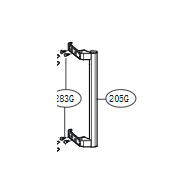 LG Handle Assembly,Refrigerator AED73012823
