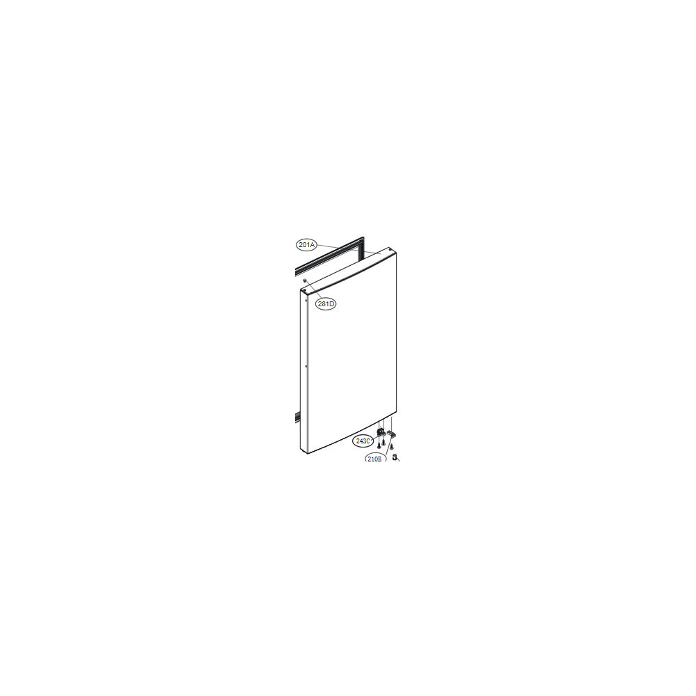 LG Door Foam Assembly,Freezer ADD74056952
