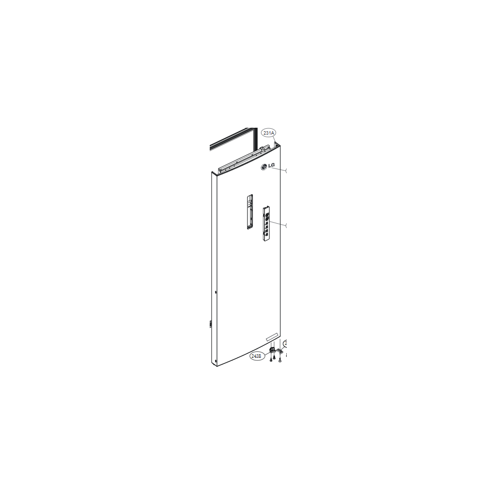 LG Door Foam Assembly,Refrigerator ADD74056679