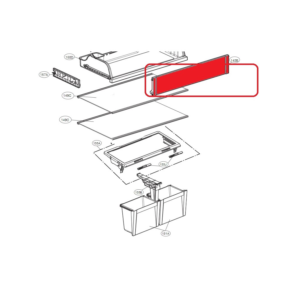 LG Door,Fresh Room MCV63473302