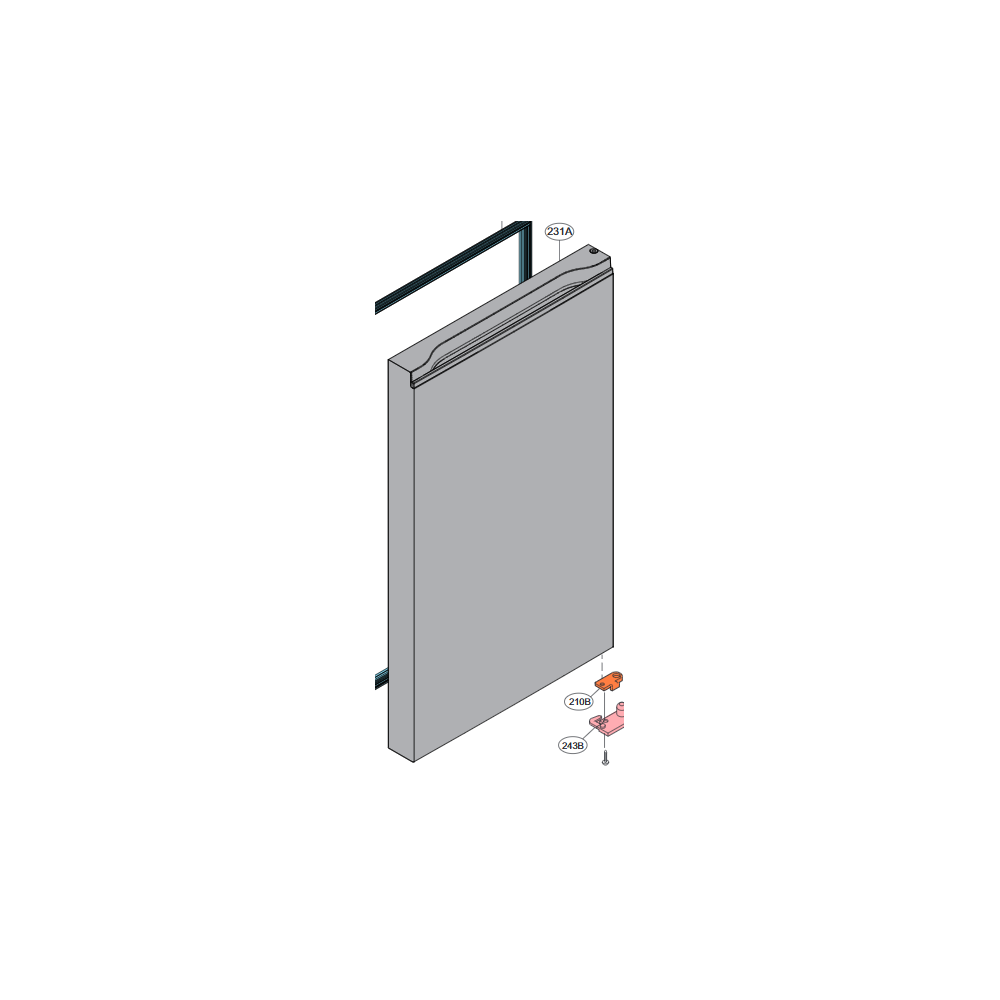 LG Door Foam Assembly,Refrigerator ADD30050603