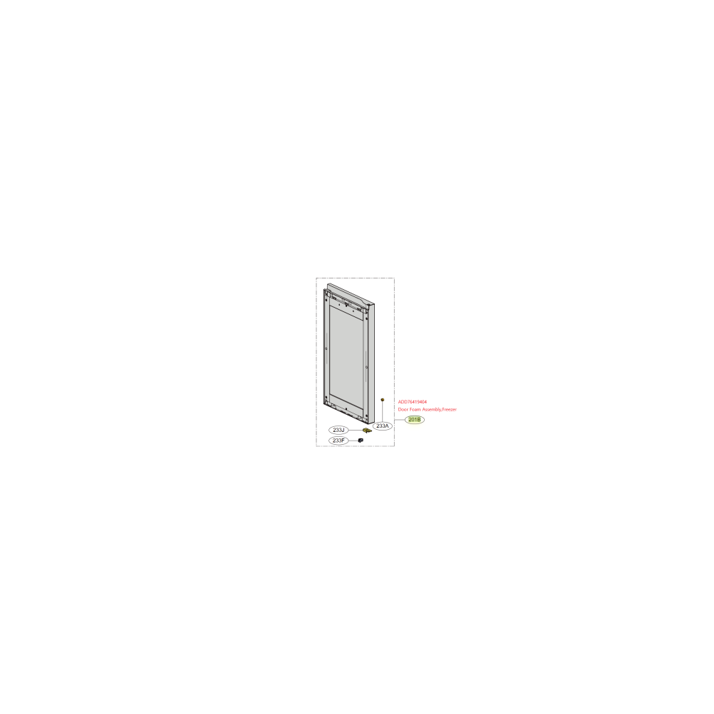 LG Door Foam Assembly,Freezer ADD76419404