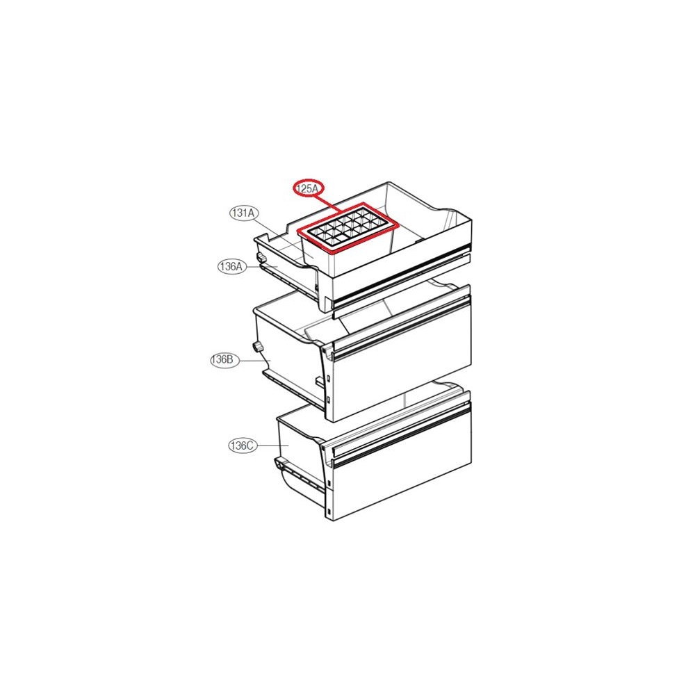 LG Tray,Ice MJS62817601